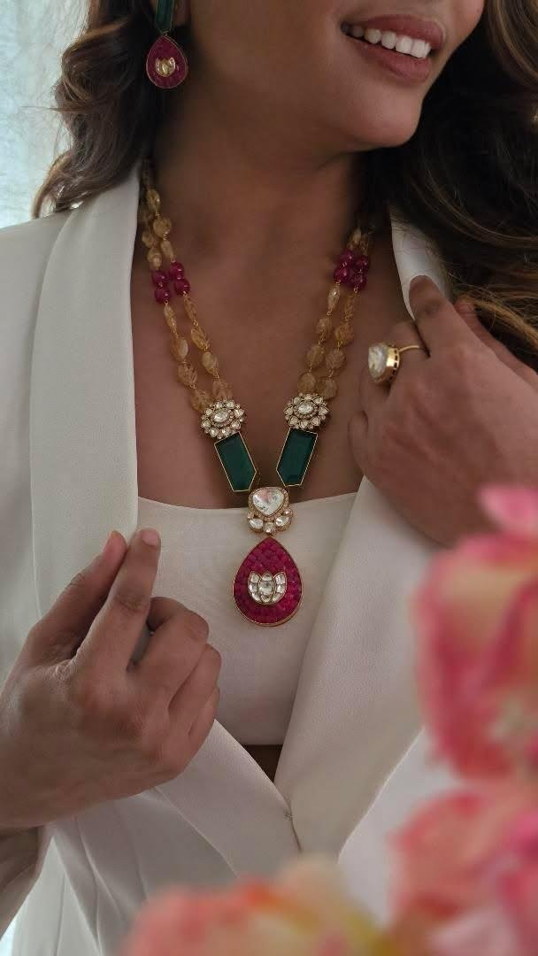 Lubina handcrafted long necklace Thumbnail