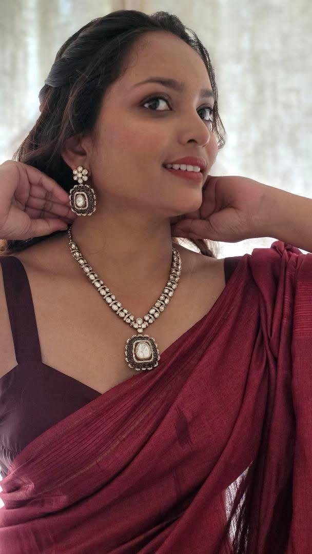 Alina polki necklace Thumbnail