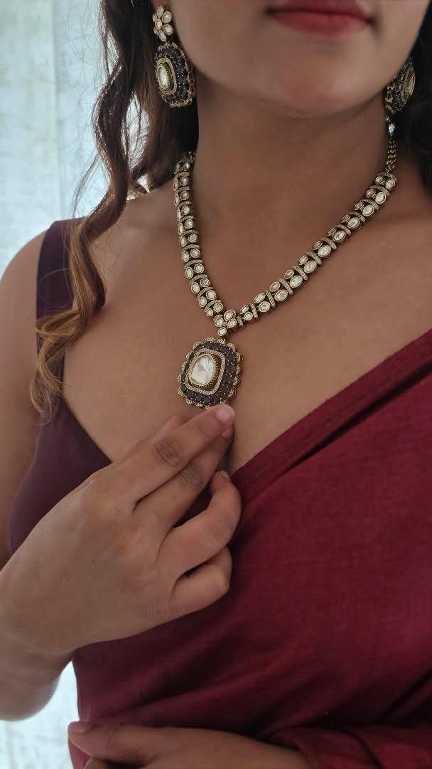 Alina polki necklace Thumbnail