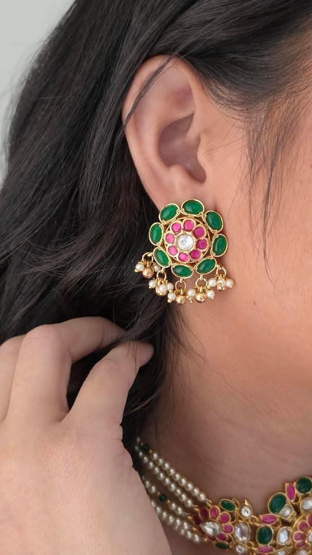 Aadhya polki and pearl choker Thumbnail