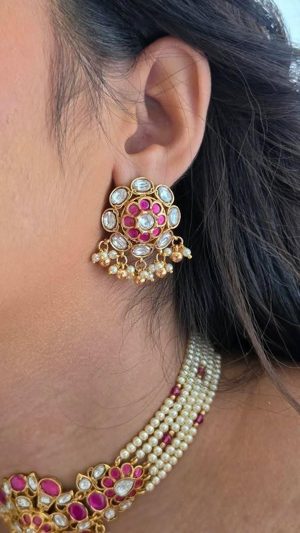 Aadhya polki and pearl choker Thumbnail