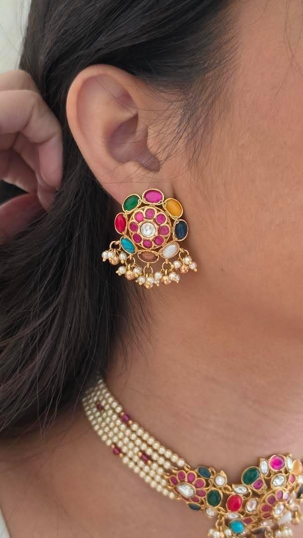 Aadhya polki and pearl choker Thumbnail