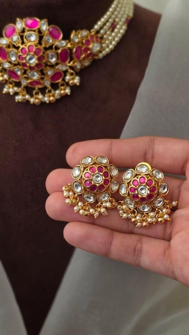 Aadhya polki and pearl choker Thumbnail