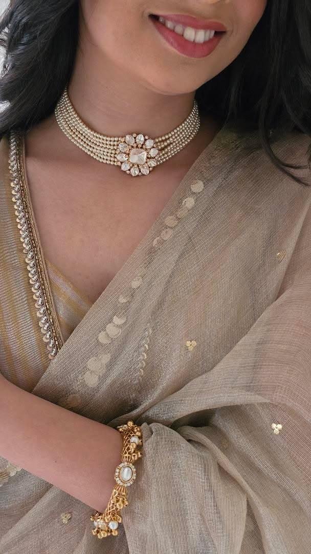 Preeti polki and pearl choker Thumbnail