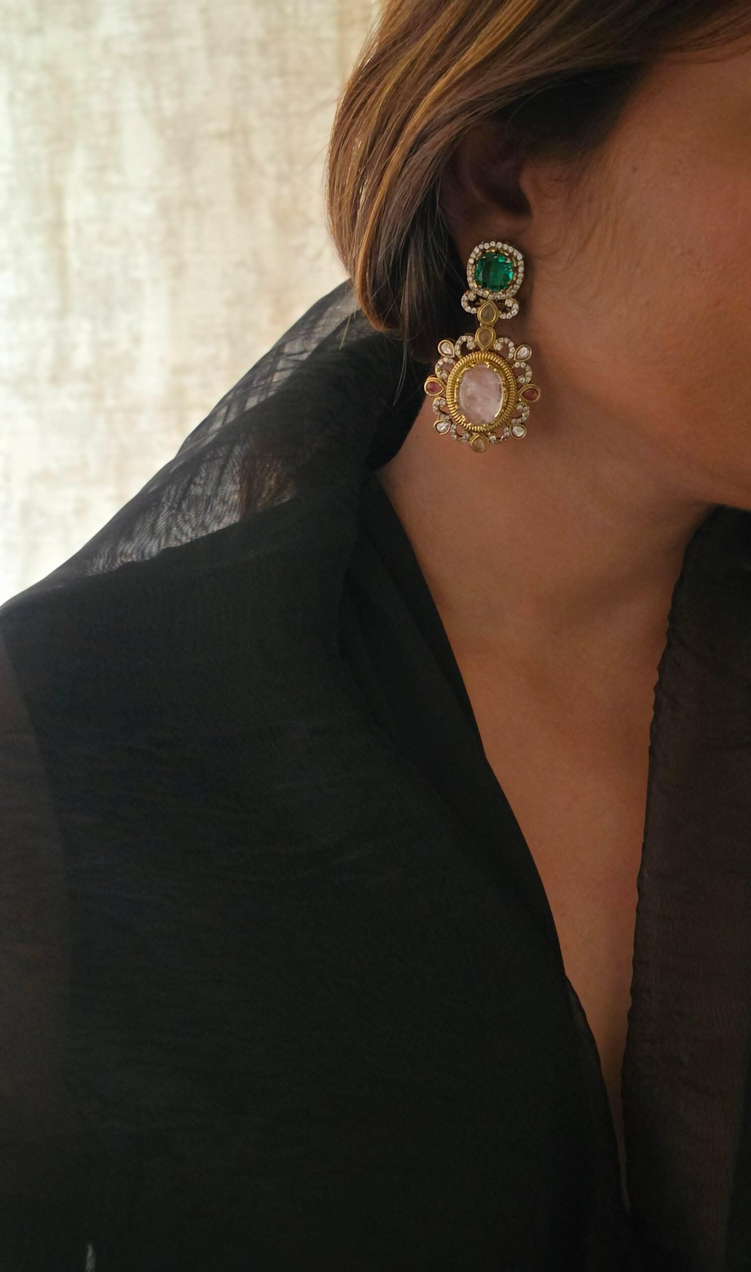 Elora semi-precious earrings Thumbnail