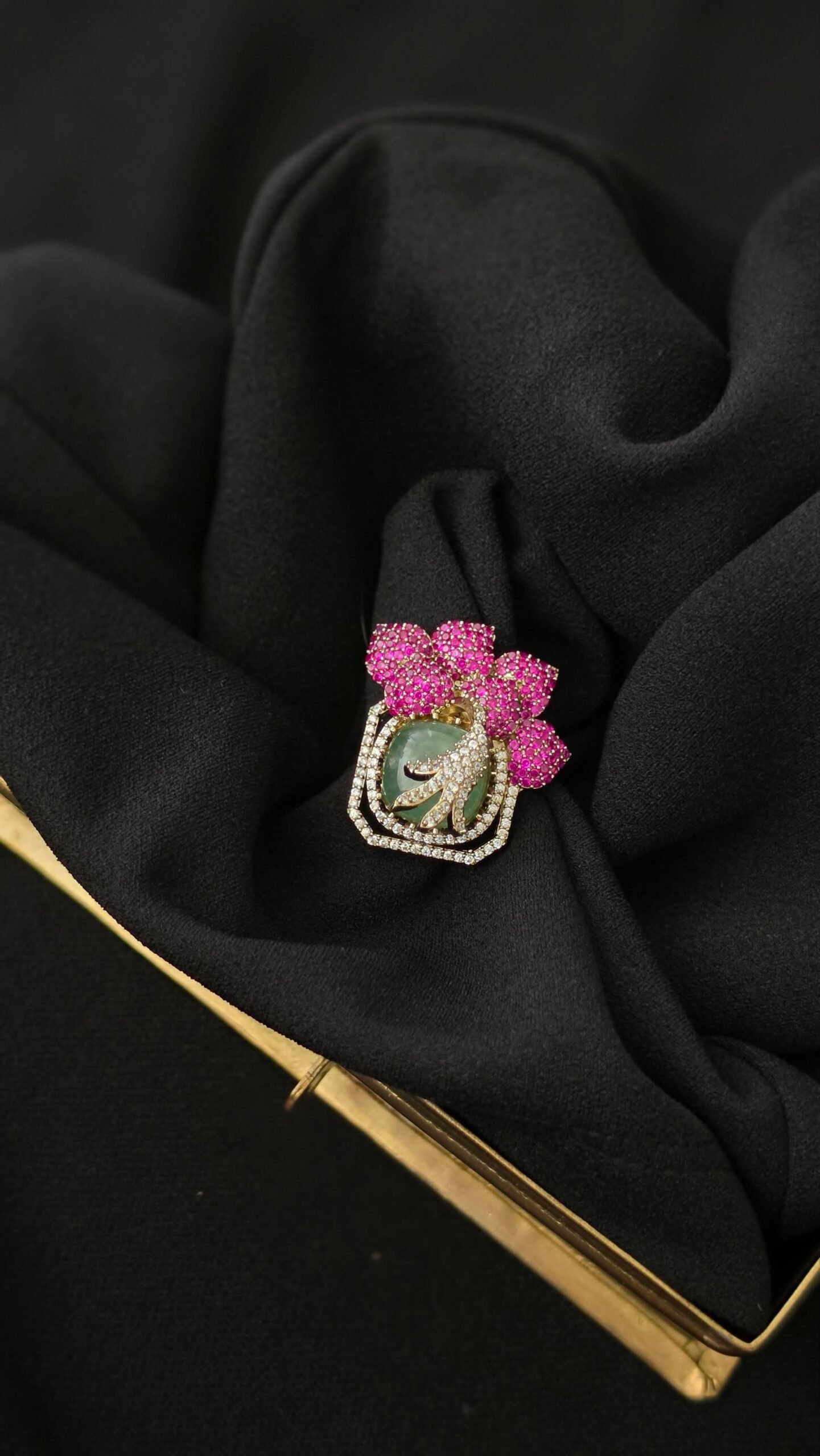 Zion semi-precious stone ring Thumbnail
