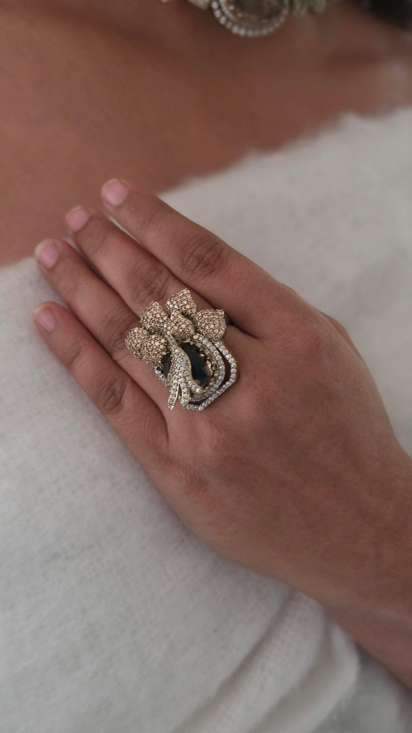 Zion semi-precious stone ring Thumbnail