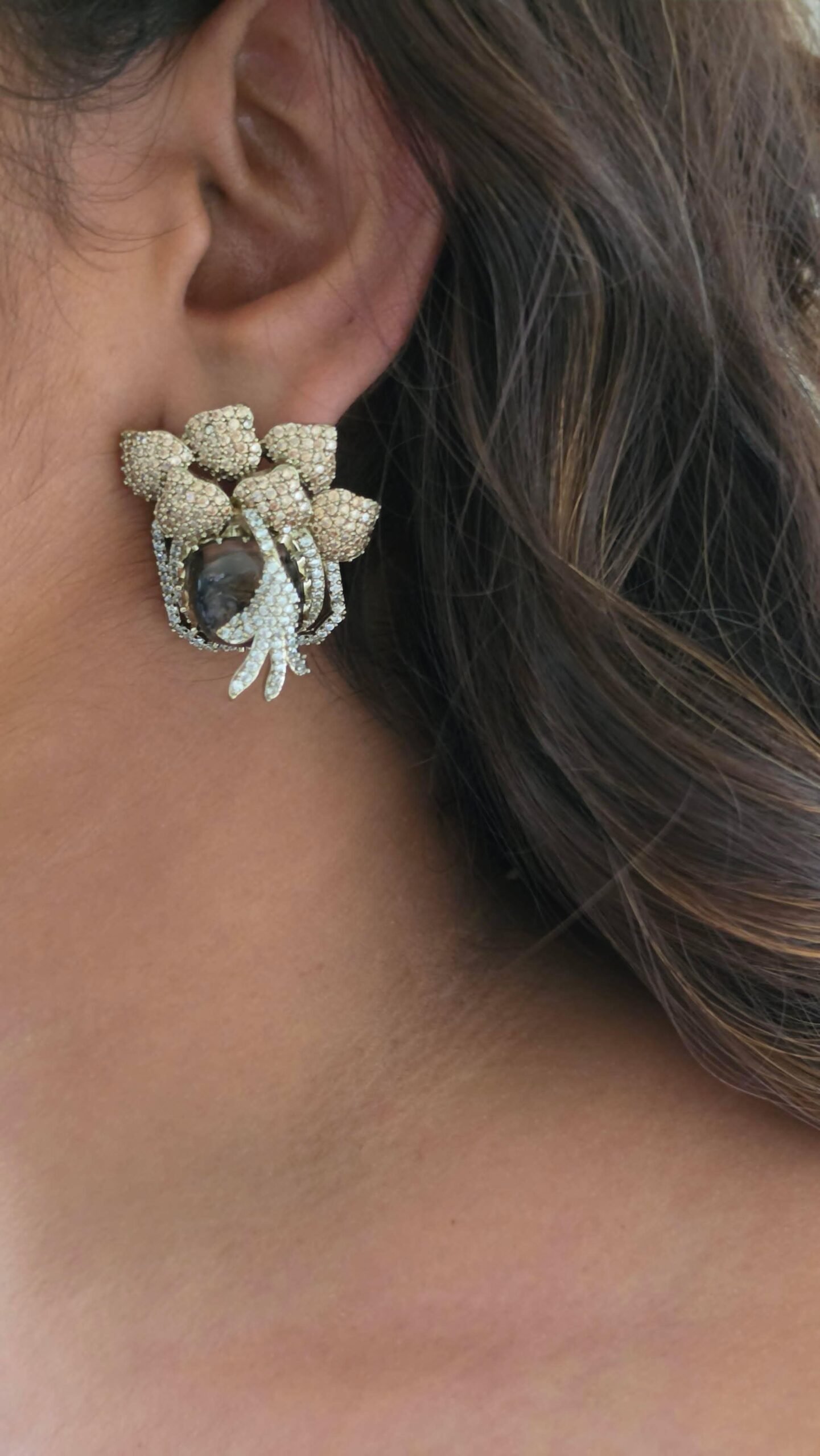 Zion semi-precious stone studs Thumbnail