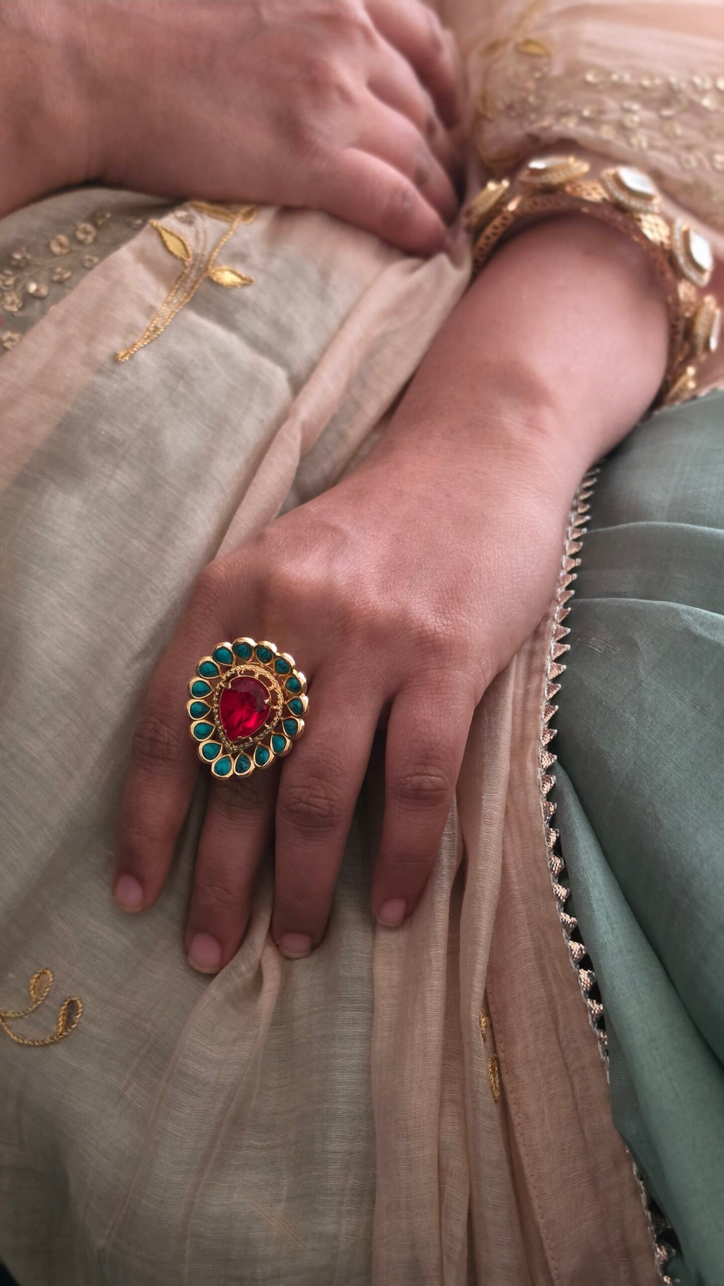 Jhanvi Handcrafted Ring Thumbnail