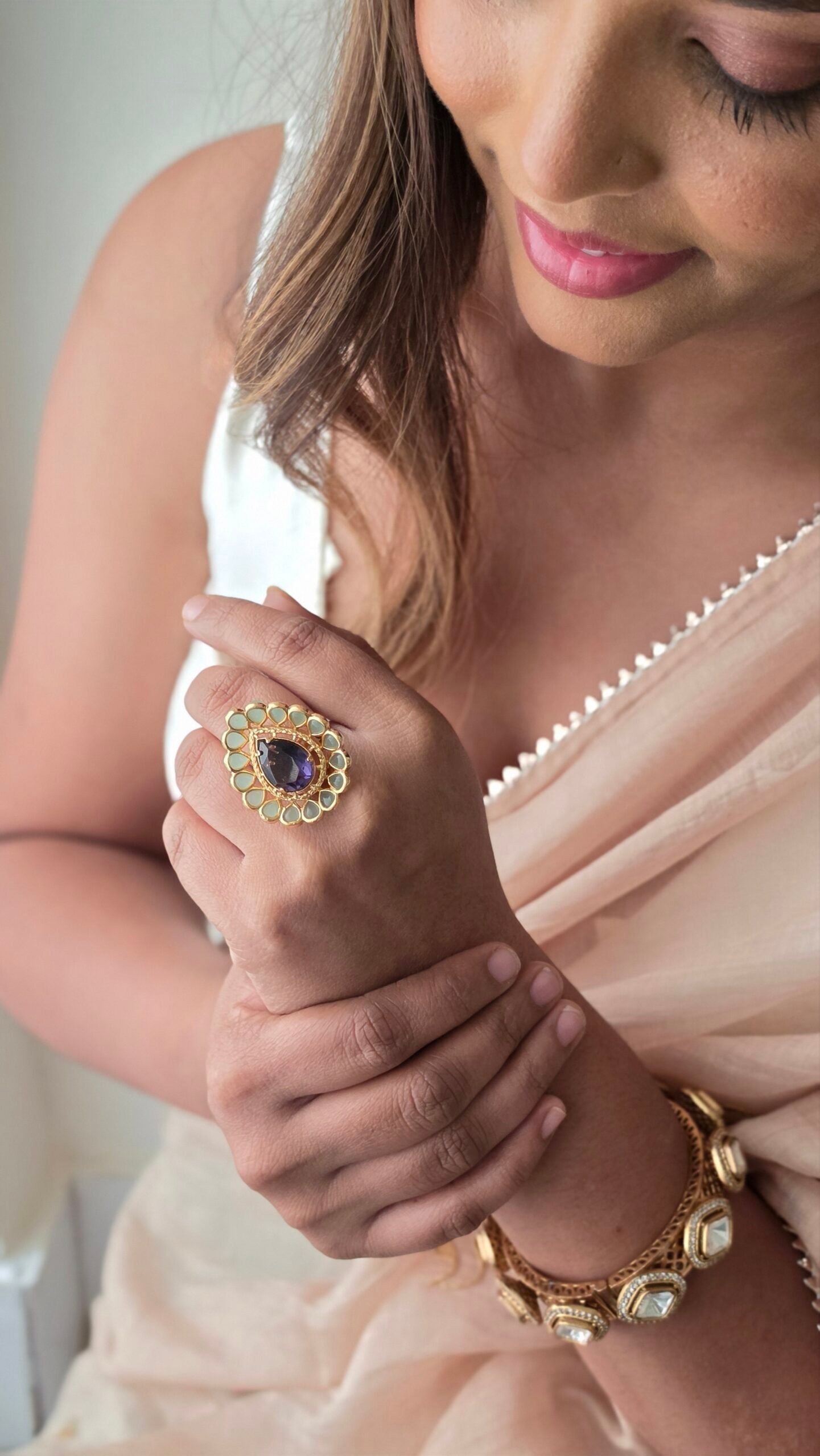 Jhanvi Handcrafted Ring Thumbnail