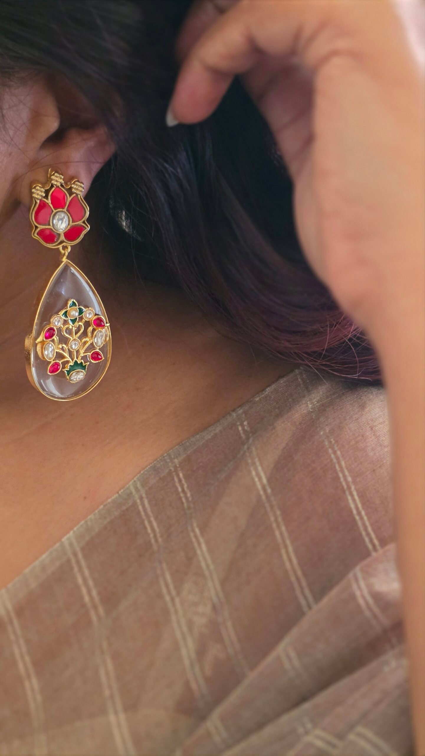 Riya Semi-precious Stone Earrings Thumbnail