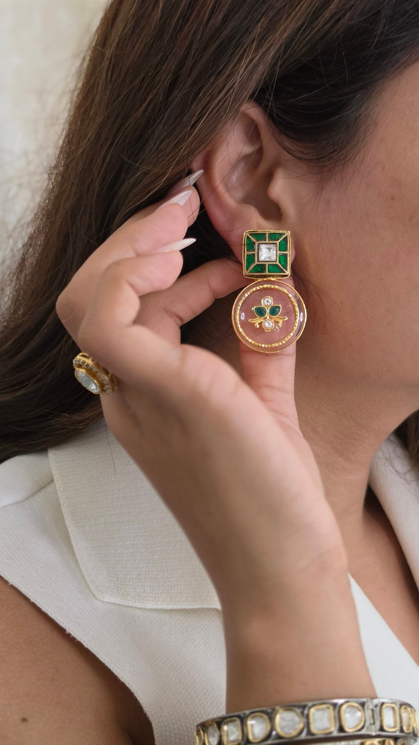 Maya Semi-precious Stone Earrings Thumbnail