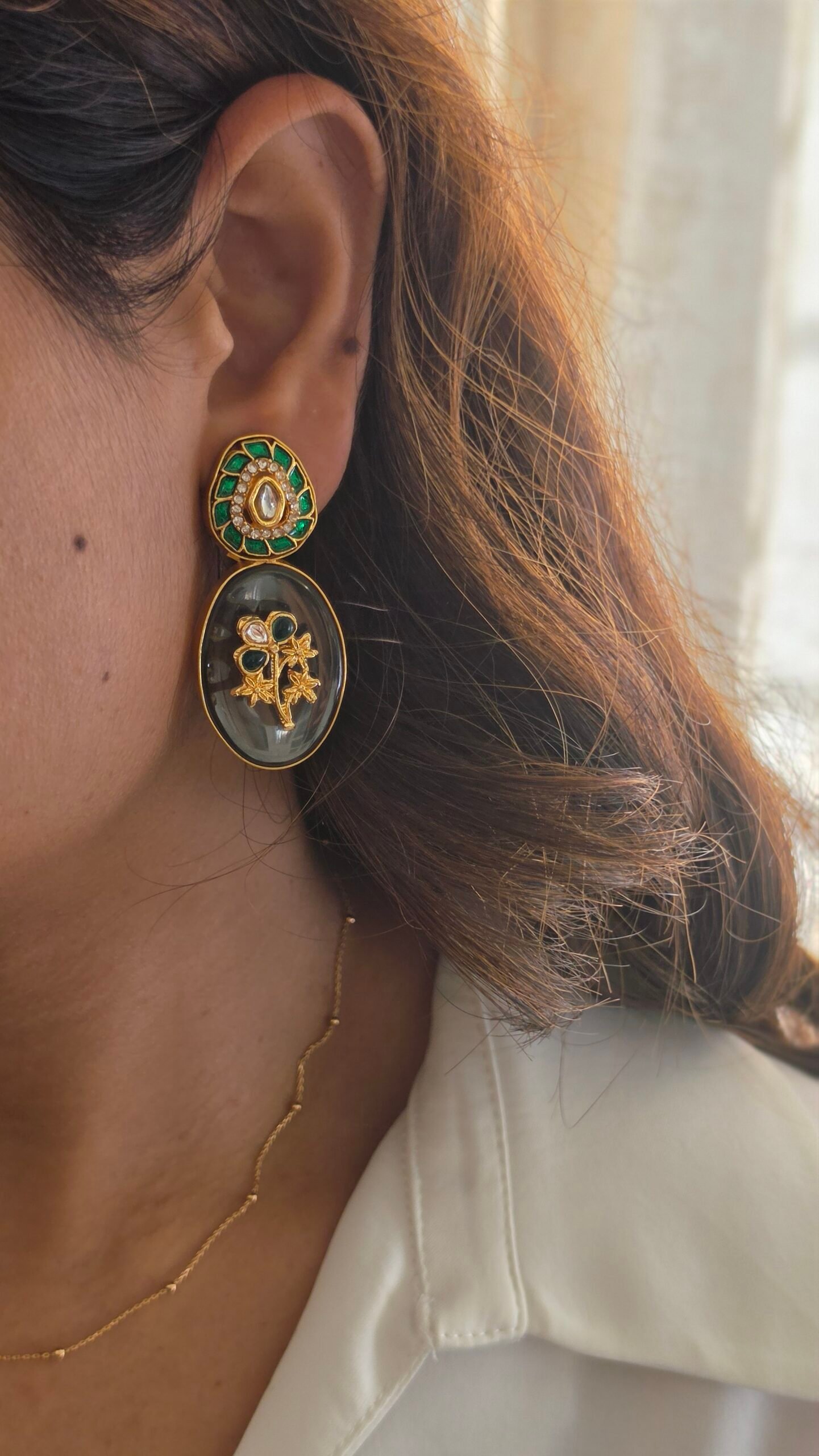 Ari semi-precious stone Earrings Thumbnail