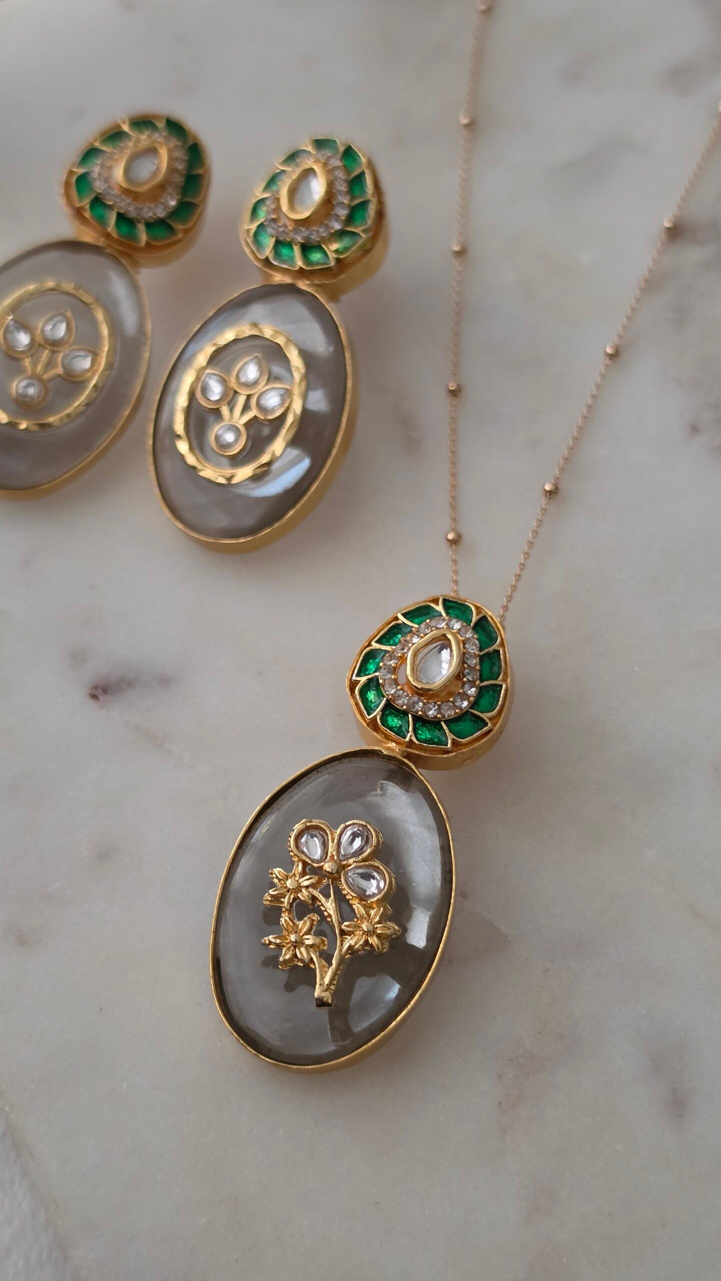 Lina Semi precious Pendent Thumbnail