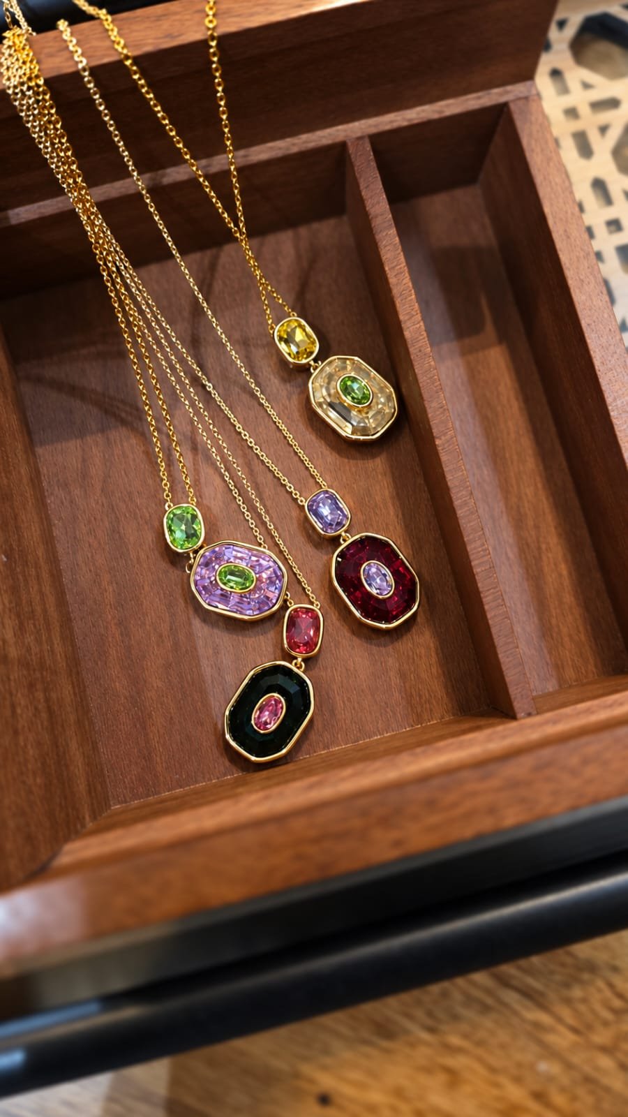 Rubic semi precious stones necklace Thumbnail