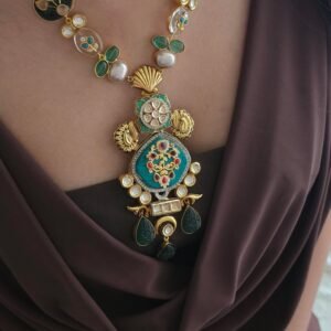 Aurika semi-precious stone long necklace