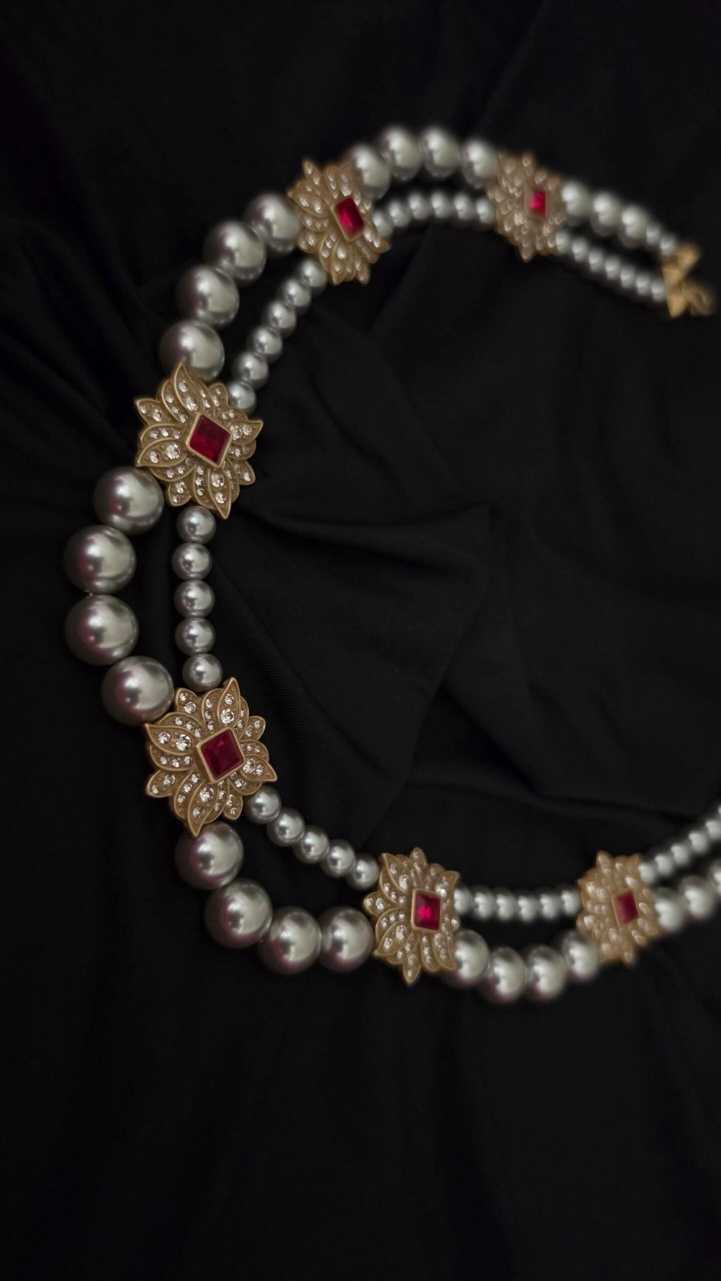 Veyra Pearl Necklace with Earrings  Thumbnail