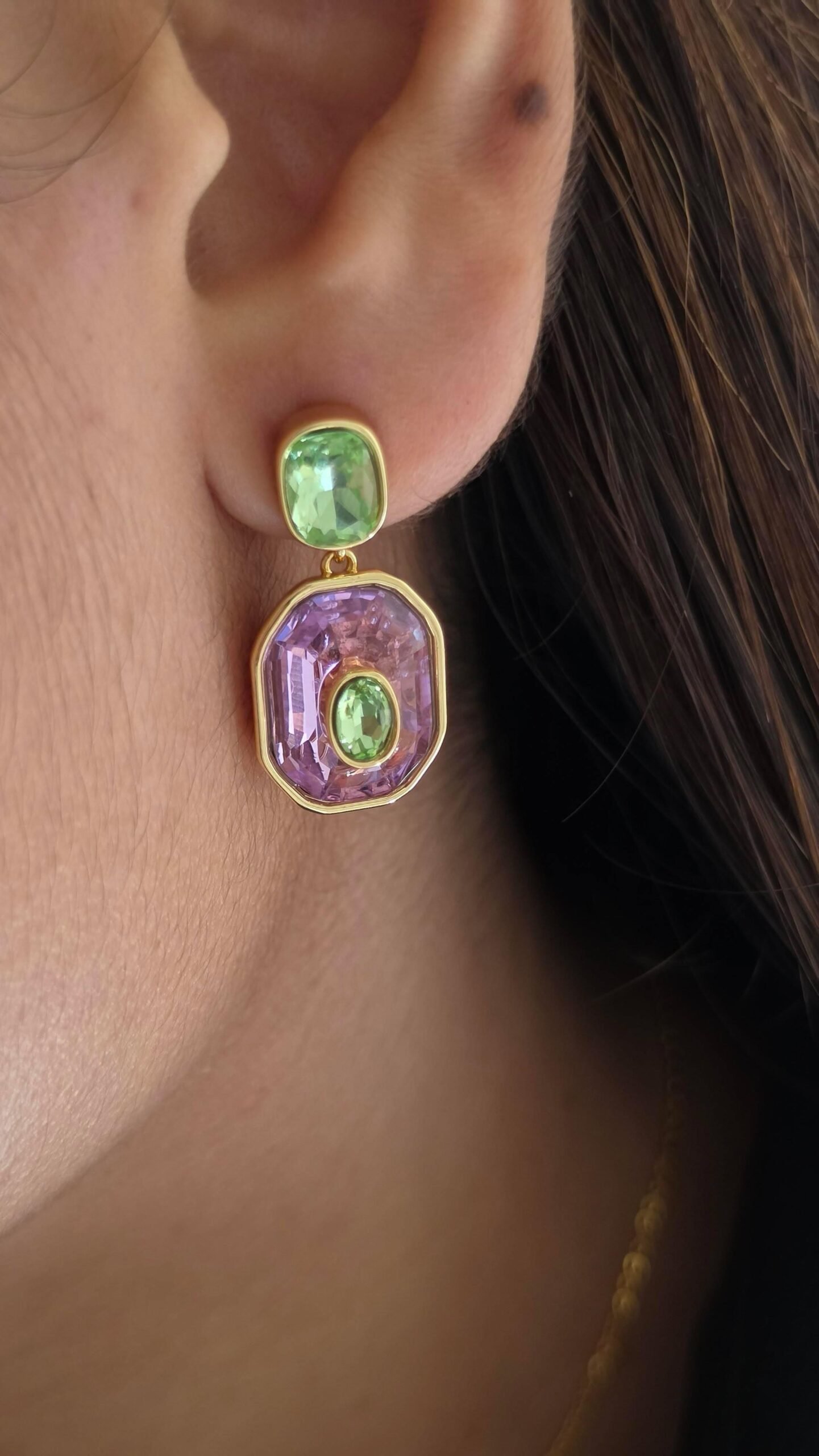 Rubic semi precious stones necklace Thumbnail