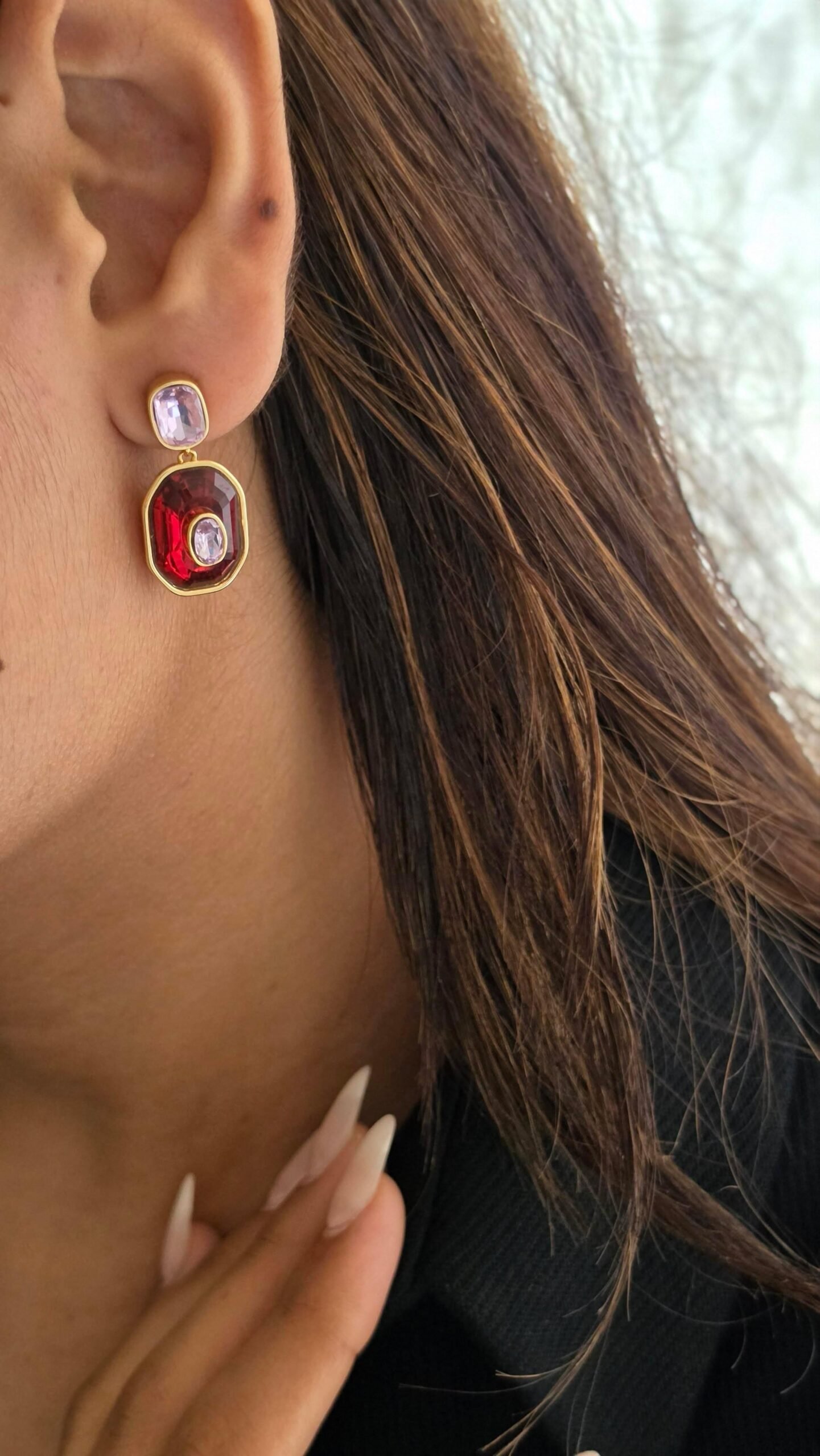 Rubic semi precious stones necklace Thumbnail