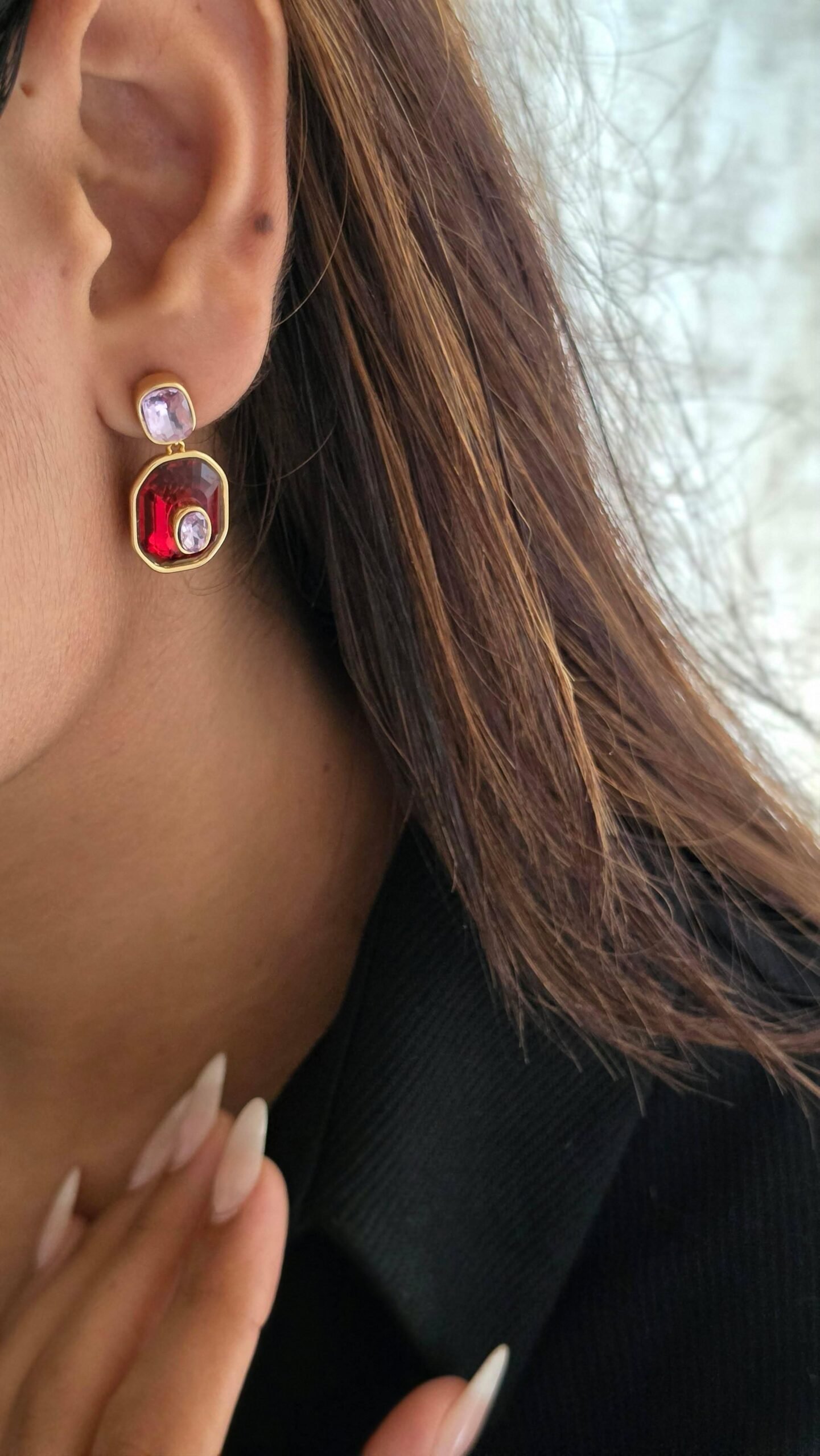 Rubic semi precious stones necklace Thumbnail