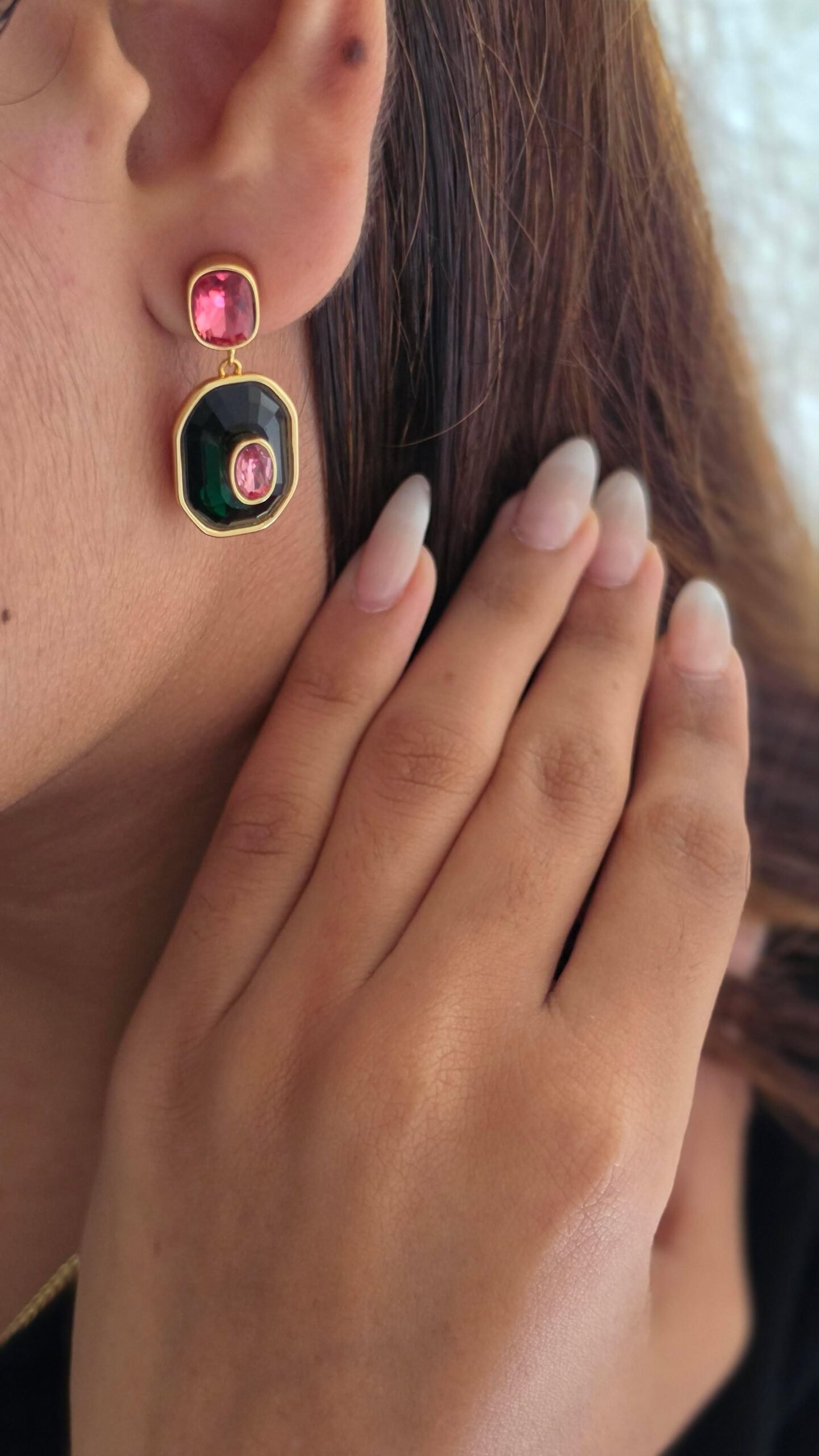 Rubic semi precious stones necklace Thumbnail