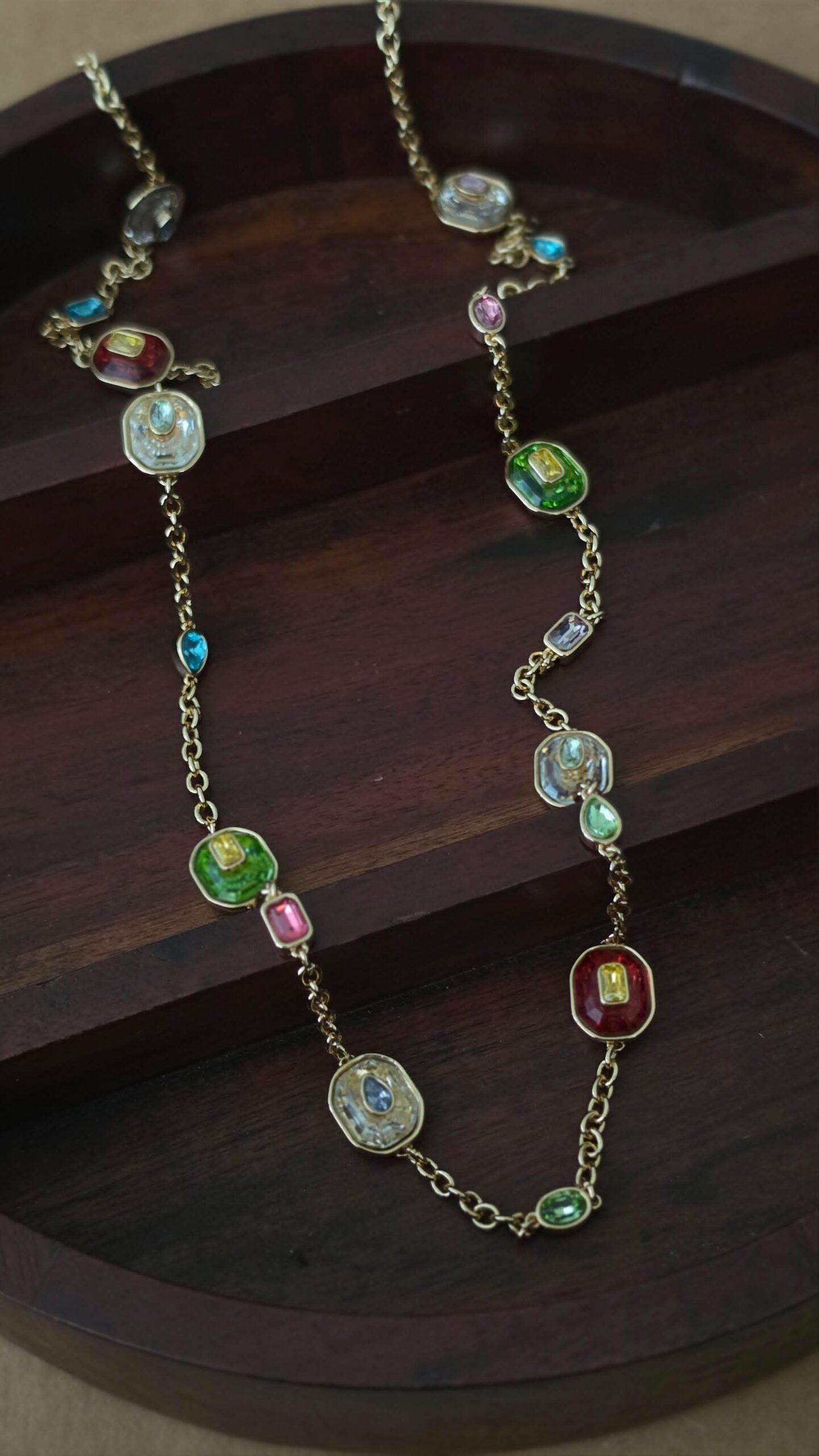 Pari semi precious stones necklace